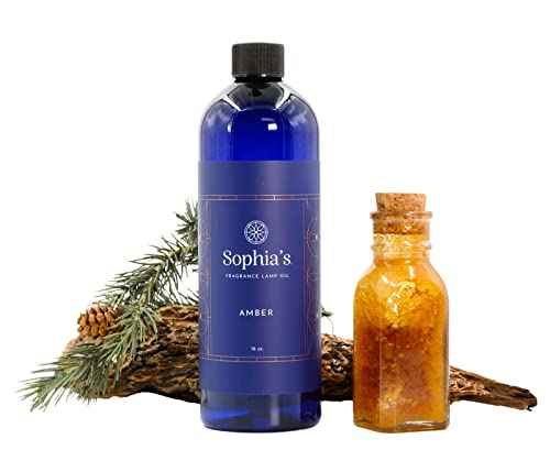 Sophia's Amber Fragrance Lamp Oil Refill 16oz - Scented Effusion & Catalytic Lamps