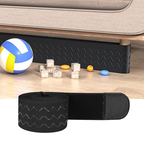 Under Couch Blocker - 13ft Adjustable Elastic Sofa Gap Guard for Toys & Pets