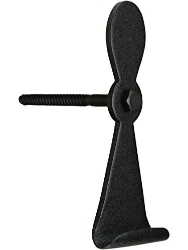 Georgetown Shutter Dogs - Hand-Forged Iron Decorative Hardware, Pair