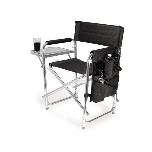 Personalized Folding Director Chair with Side Table and Storage Pocket
