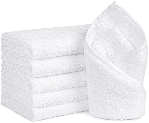 Orighty 6-Pack Quick-Drying Microfiber Hand Towels (16x28") - White