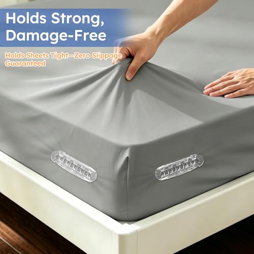 Heavy Duty Bed Sheet Holders - 4 Pack Corner Fasteners