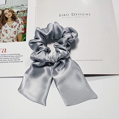 LIUYAXI Silver Double Face Satin Ribbon 1.5" x 50 Yards for Gift Wrapping & Crafts