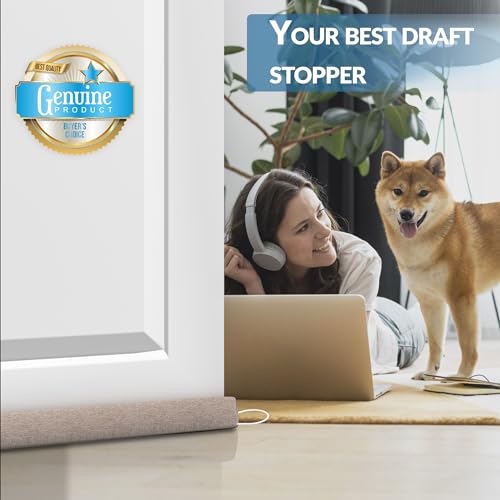 Weighted Triangular Door Draft Stopper - 35.4 Inch Under Door Blocker
