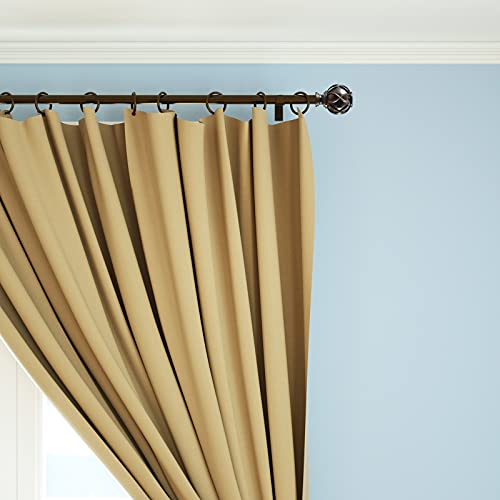 Decorative Netted Texture Curtain Rod Finials for 1 Inch Rods, Set of 2