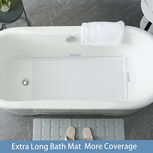 Jumbo Foldable Non-Slip Silicone Bathtub Mat - 36 x 18 Inch Shower Mat