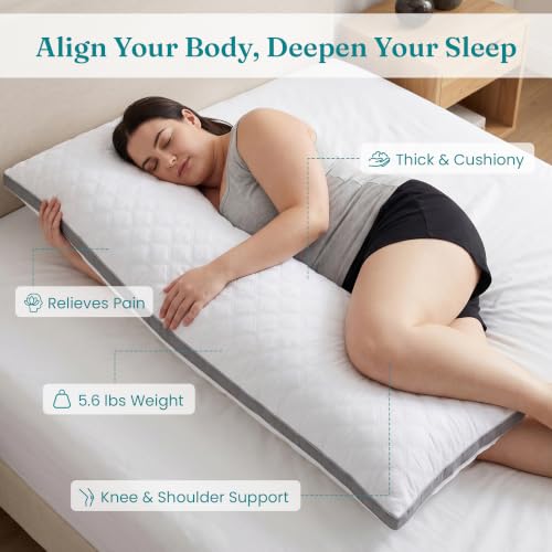 Adjustable Full Body Pillow for Side Sleepers | Plush Support