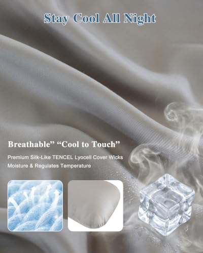 Weighted Body Pillow 6.5lbs Cooling Support for Side Sleepers | 41" x 10"