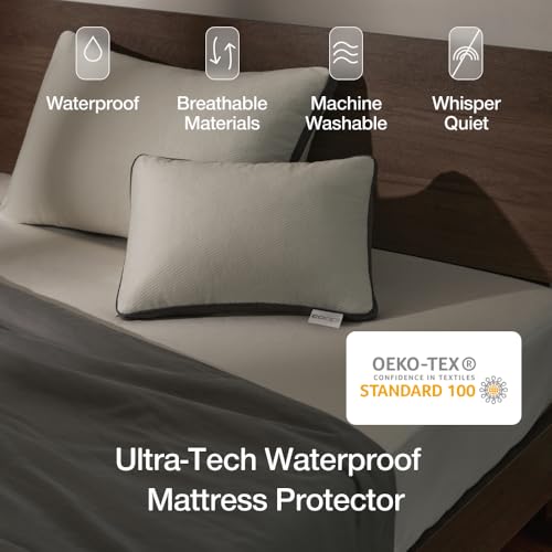 Coop Home Goods Ultra Tech Waterproof Mattress Protector - Queen (18" Deep)