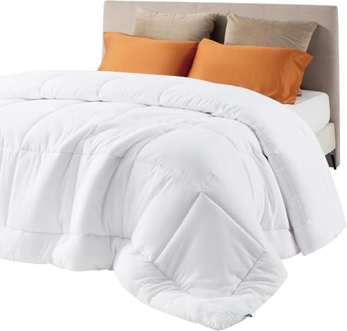 Bedsure Queen Comforter and Duvet Insert - All Season Down Alternative Quilted Bed Blanket with Corner Tabs