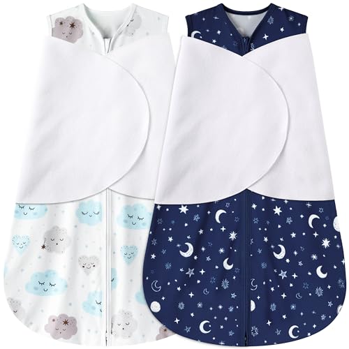 3-Way Adjustable Baby Sleep Sack & Swaddle - Wearable Blanket (3-6 Months)