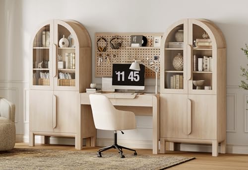 3-Piece Home Office Furniture Set: 47" Desk with Charging Station & 2 Bookcases