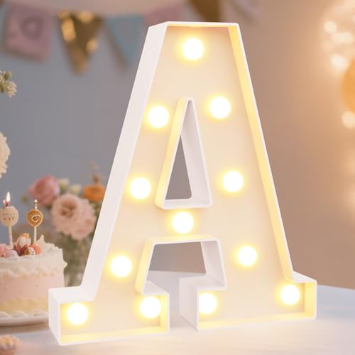 LED Marquee Light Up Letter Sign for Home, Party & Wedding Decor