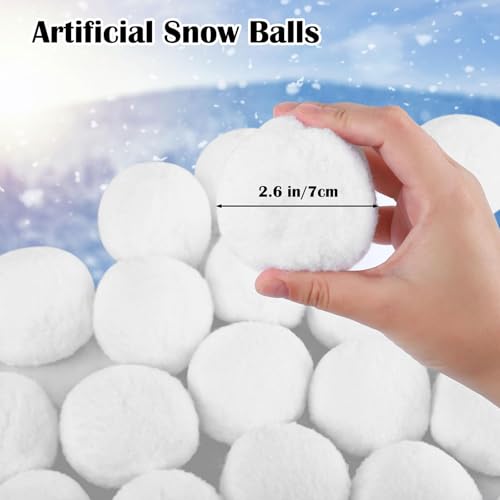 15-Piece Soft Indoor Snowballs for Snowball Fight & Holiday Decor