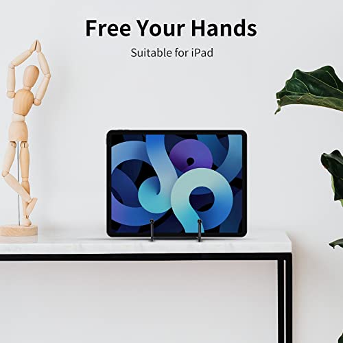 6-Inch Black Metal Display Stands for Plates & Frames - 3 Pack
