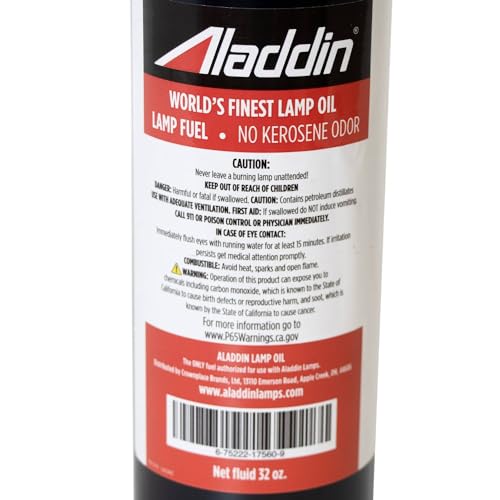 Clear Lamp Oil Fuel - Odorless Kerosene Alternative for Lanterns, 32 Ounce