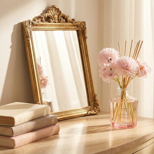 Sandalwood Rose Reed Diffuser Set 8.5oz with Preserved Flower Accent