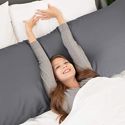 WishSmile Cooling Bamboo Body Pillowcase 20x54 - Silky Soft Pillow Cover