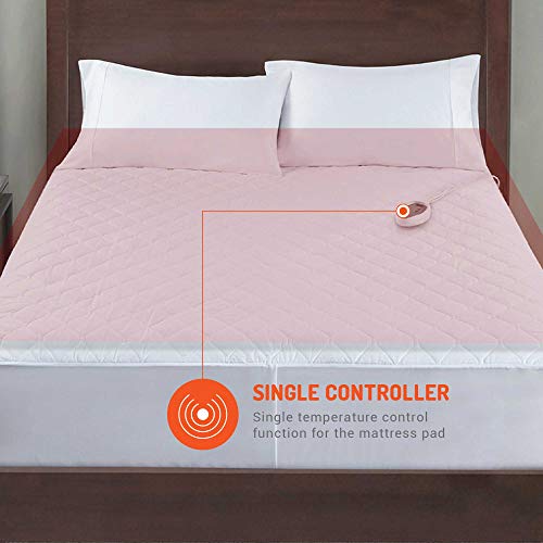 Heated Mattress Pad Twin Size with 5 Heat Settings & Auto Shut Off