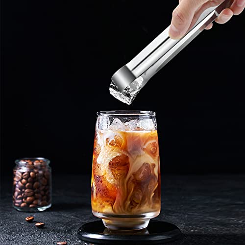 16 Pcs Stainless Steel Ice Tongs 6.5 Inch for Ice & Food Serving