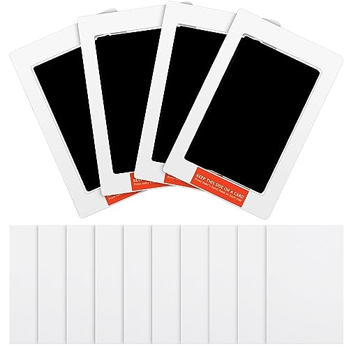 No-Mess Paw Print Kit - Clean Touch Inkless Ink Pads & Cards, Black (14 Pcs)