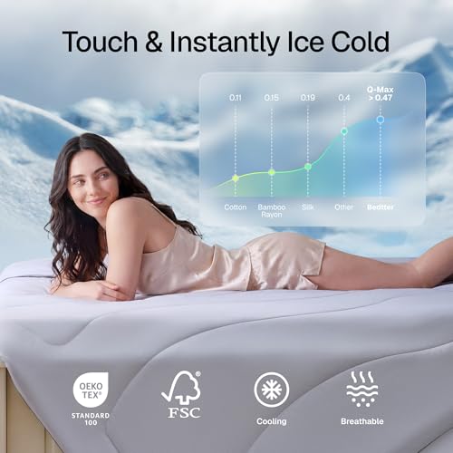 Cooling Blanket Comforter for Hot Sleepers - King Size 106"x90"