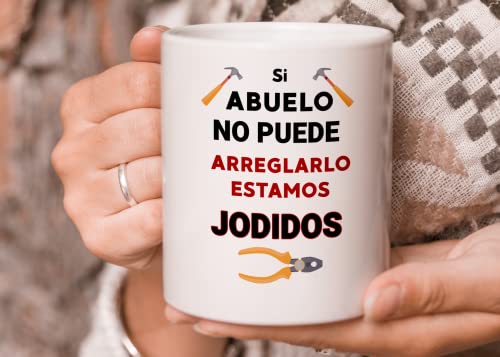 Sunmead 11oz Spanish Grandpa Mug - Si Abuelo No Puede Arreglarlo Estamos Jodidos