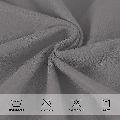 Waterproof Dining Chair Seat Covers - Set of 4, Light Gray