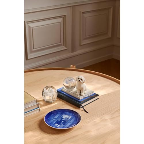 Royal Copenhagen Classic Christmas Anticipation Earplate 2024 Blue, 7.1-Inch