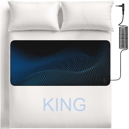 Grounding Mat for Bed - Tear-Resistant PU Leather, King Size (27"x78")