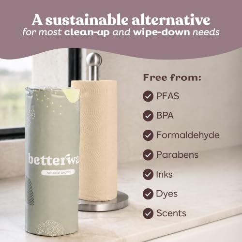 Natural Bamboo Paper Towels - 8 Rolls, 2-Ply Select-a-Size Sheets