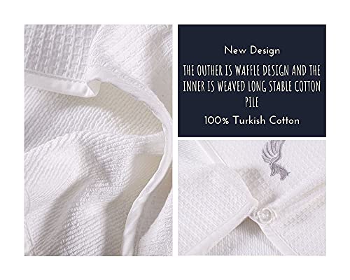 100% Turkish Cotton Hair Towel Wrap, Waffle Weave Turban for Curly Hair