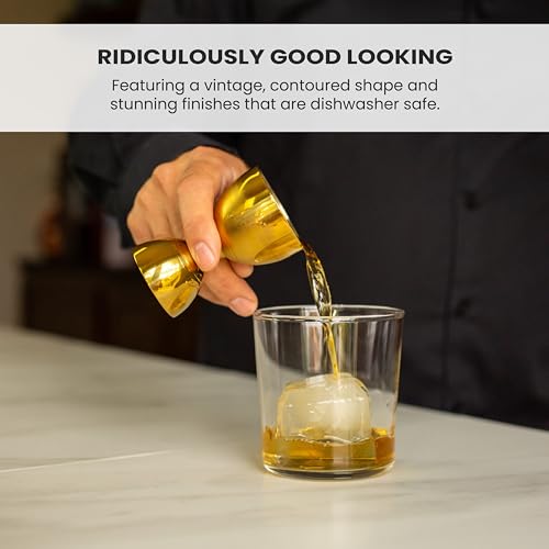 A Bar Above Silver 10-Measurement Stainless Steel Bar Jigger - 1 Pack