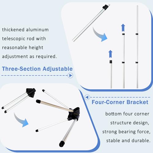 Adjustable Folding Garment Steamer Stand Rack for Home and Travel Ironing