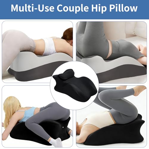 Memory Foam Intimacy Pillow Wedge for Couples - Ergonomic Support Cushion with Washable Cover