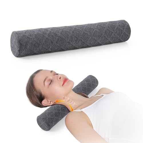 Memory Foam Neck Roll Pillow - Ergonomic Cervical Support for Sleep