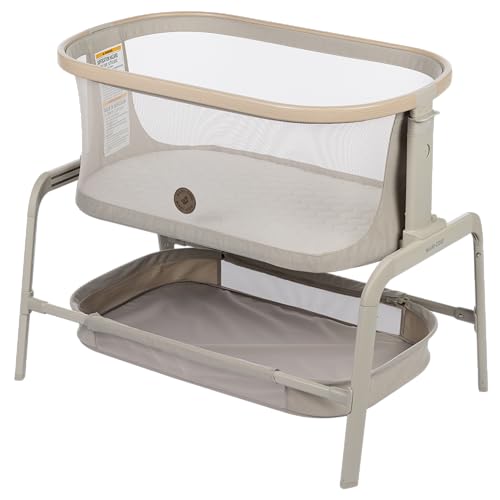 Bedside Sleeper Portable Baby Bassinet with Adjustable Height - Classic Oat