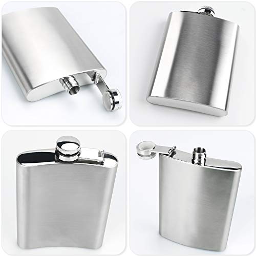 8 Oz Stainless Steel Flask for Men Leakproof Camping & Gifting