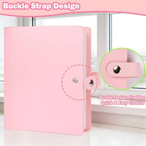 320 Pocket Photo Album for 2x3 Instant Film, PU Leather, Pink