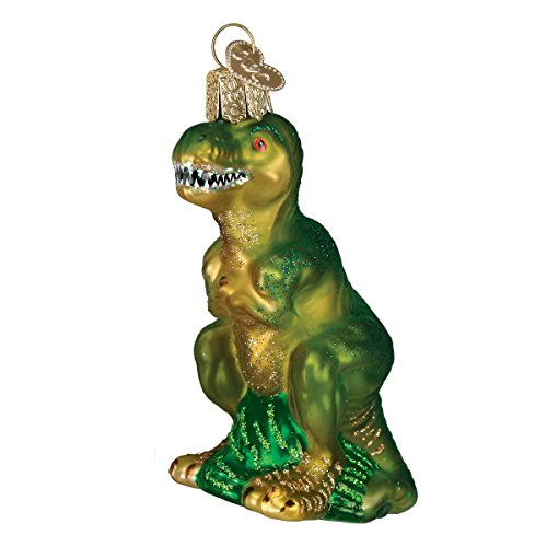 T-Rex Old World Christmas Glass Blown Ornament for Christmas Tree – 4 x 2.5
