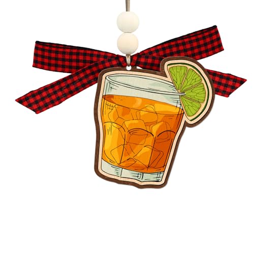 D4DREAM Wooden Cocktail Ornament Style 13 – Christmas Tree Drink Decor Gift