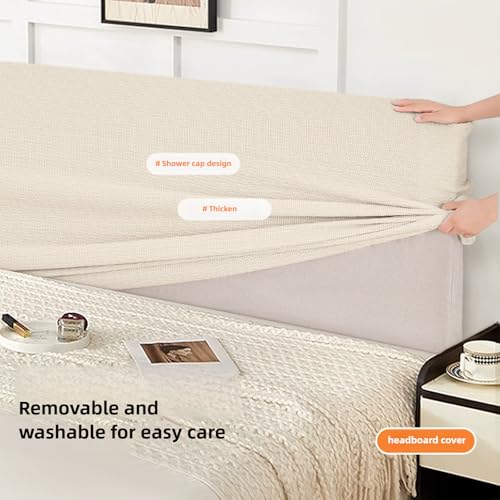 Stretch Headboard Cover for Full Queen King Size Beds - Dustproof Protector