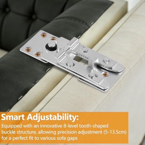 Heavy Duty Sectional Couch Connectors, Adjustable Interlocking Sofa Clamps