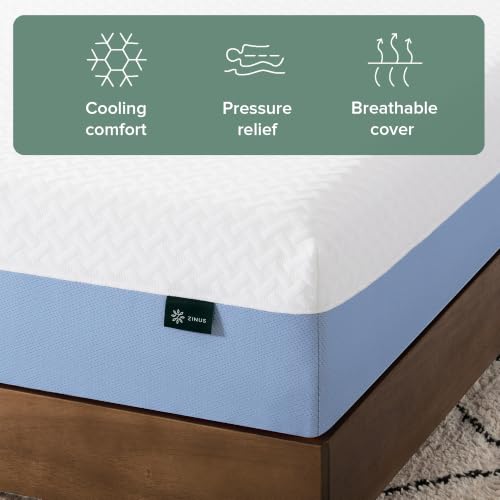 Zinus 8 Inch Twin Cooling Essential Memory Foam Mattress