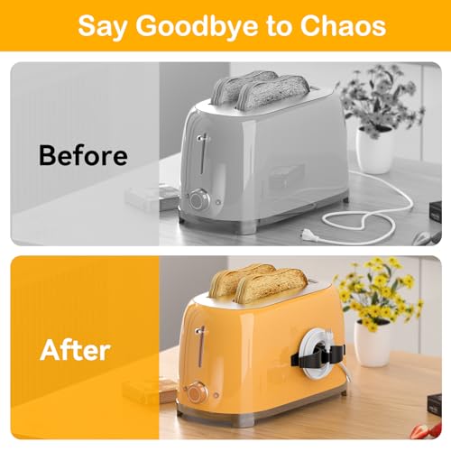 Adhesive Kitchen Appliance Cord Organizer - 6 Pack Cable Management Clips