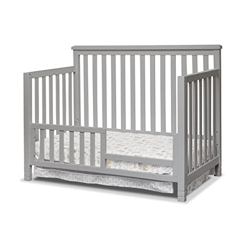Sorelle Palisades 3-Piece Nursery Set with Convertible Crib & Dresser - Grey