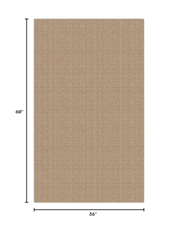 Boho Area Rug 3x5 ft, Washable Cotton Entryway Rug with Non-Slip Rubber Back