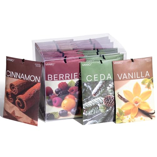 20 Pack Assorted Scented Sachets for Closet, Drawer, and Home Deodorizer