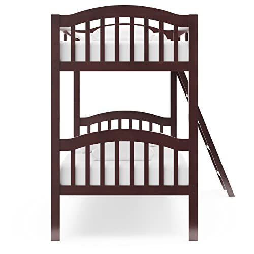Convertible Twin-Over-Twin Bunk Bed - Solid Wood Kids Bed, Espresso