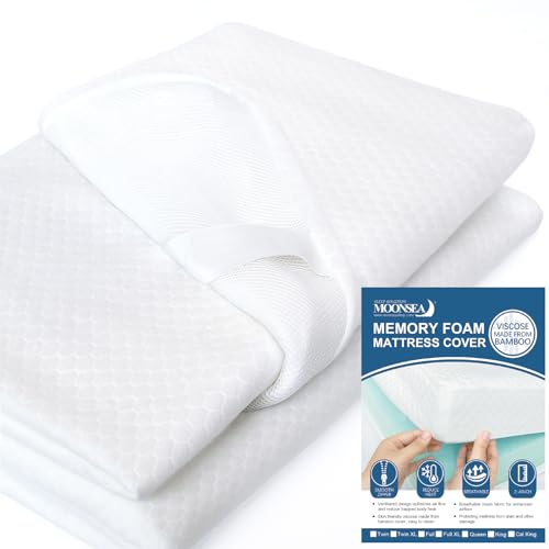 Twin XL Mattress Topper Cover - 3-4 Inch Bamboo Removable Protector